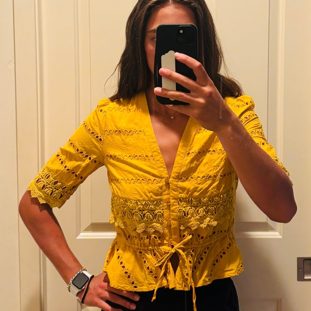 Yellow Lace RAHI women’s top